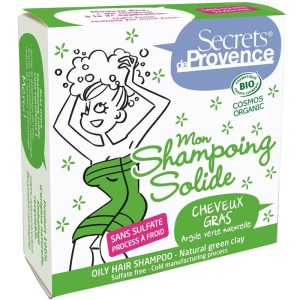 Secrets de Provence - Shampooing solide Bio Cheveux gras - 85 g