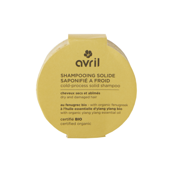 Avril - Shampooing solide Bio - Fenugrec - Cheveux secs - 100 g