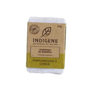 Indigène - Shampooing solide - Rhassoul pamplemousse citron - 65 g