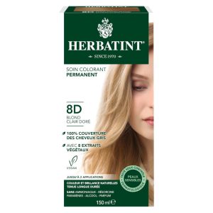 Herbatint - Soin colorant végétal 8D blond clair doré