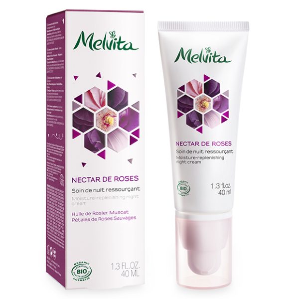 Melvita - Soin de nuit ressourçant Bio "Nectar de Roses" 40 ml
